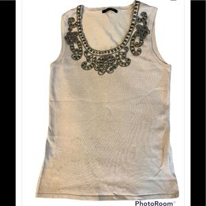 Cyrus embellished knit tank
